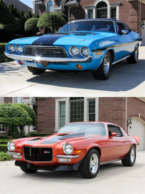 dodge-challenger-1973-vs-chevrolet-camaro-1973